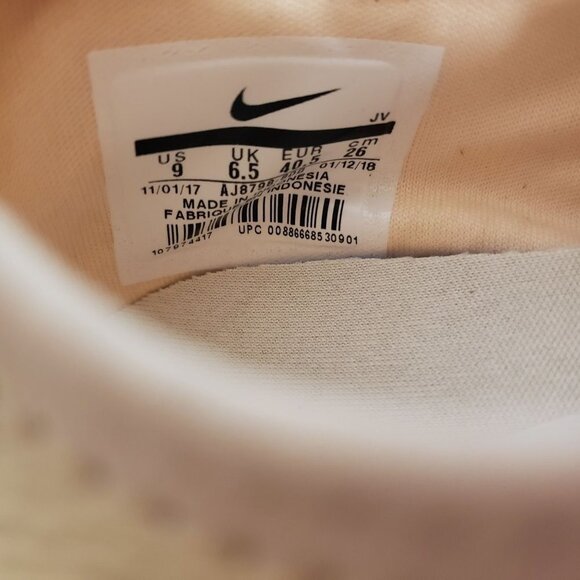 Nike Womens Ashin Modern LX Faux Leather Logo Sneakers Pink - Size 9 - Picture 8 of 9